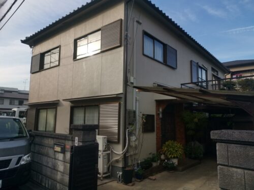 大阪府枚方市にてE様邸の外部改修塗装工事