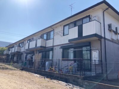 京都府城陽市にて集合住宅の外部改修塗装工事